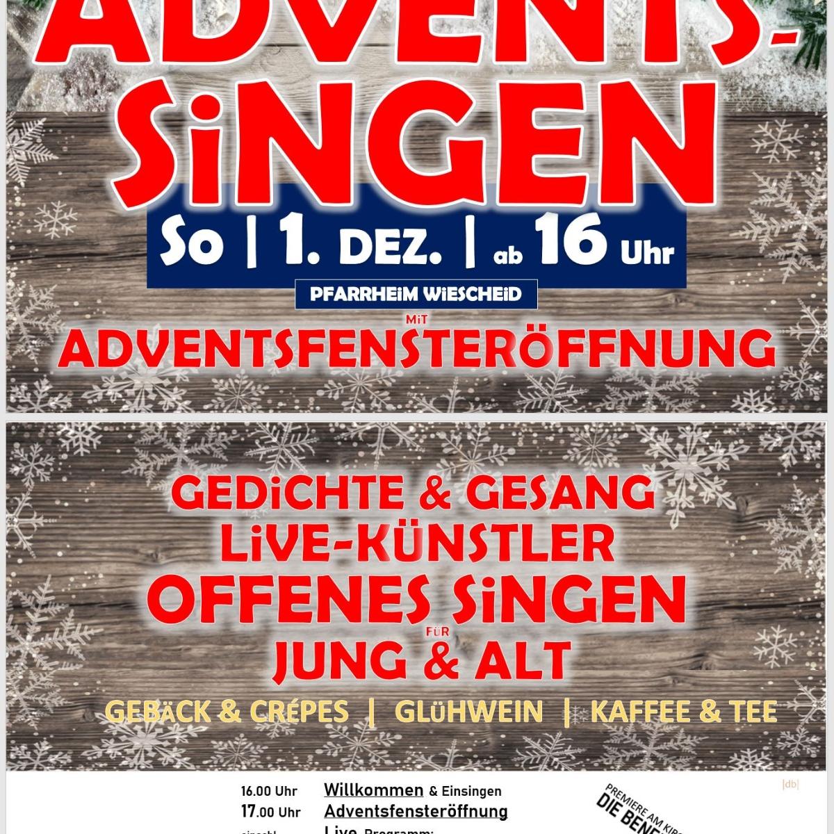 Adventssingen Symbolfoto Bericht