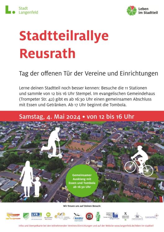 Plakat Stadtteilrallye Reusrath Ankündigung_finale Version-1