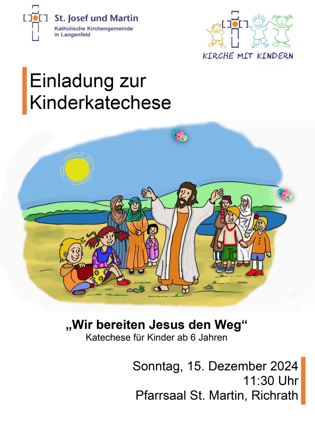 Wir bereiten Jesus den Weg - Plakat