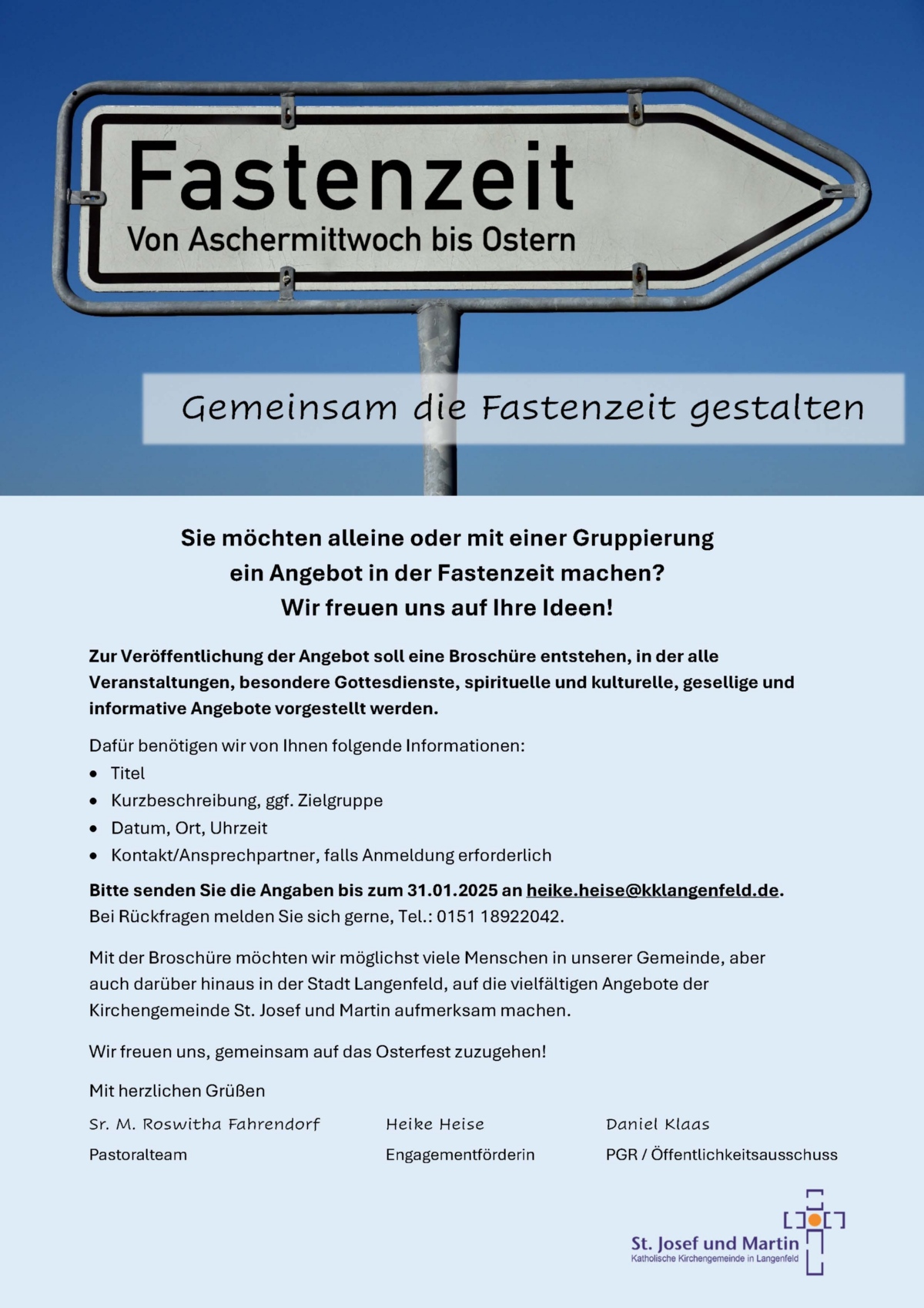 2025-01-15 Gemeinsam die Fastenzeit gestalten_Homepage