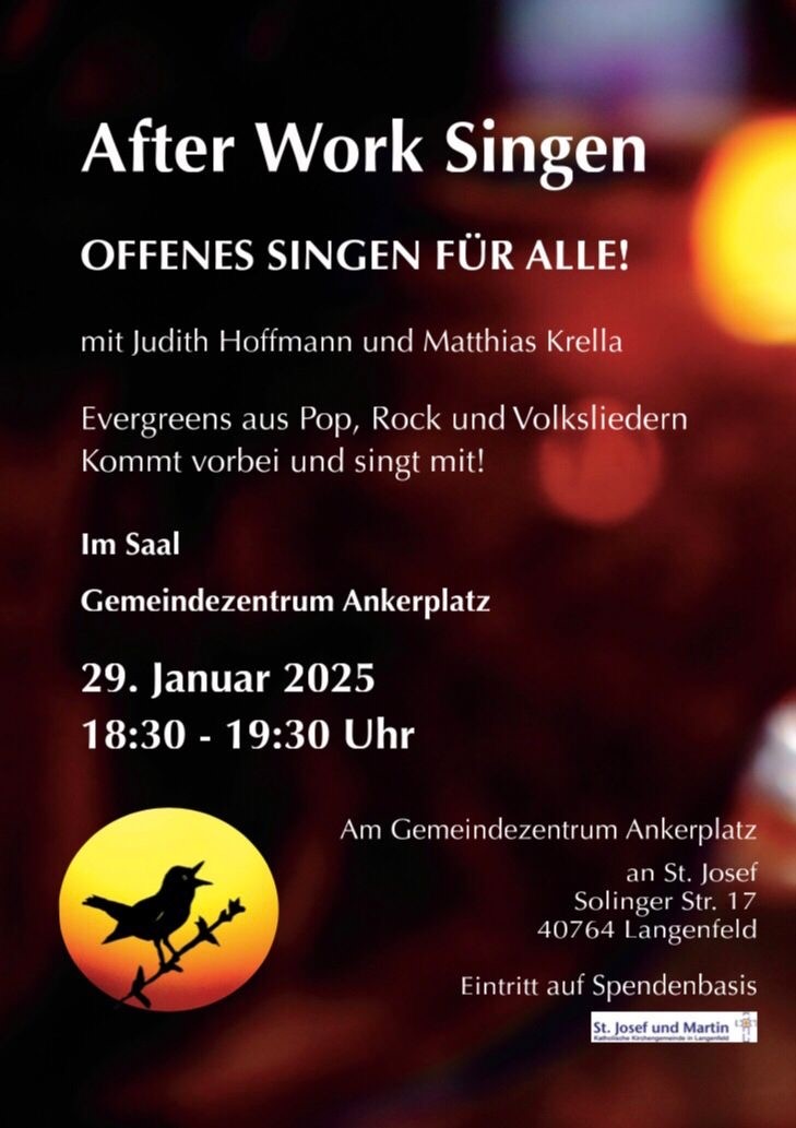 Afterworksingen Januar 2025