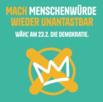 Menschenwürde Plakat